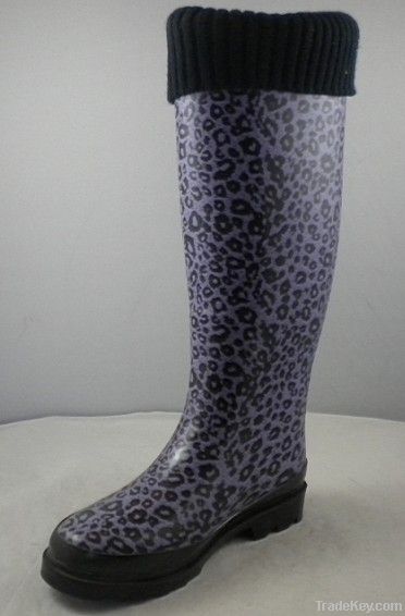 fashion rubber rain boot of woman