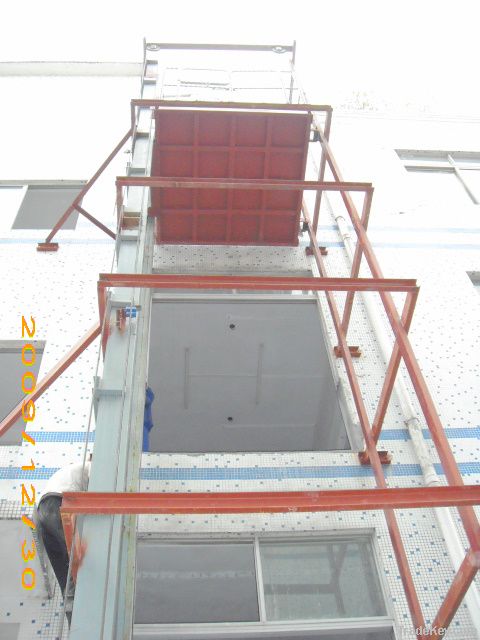 chain guide lifting platform