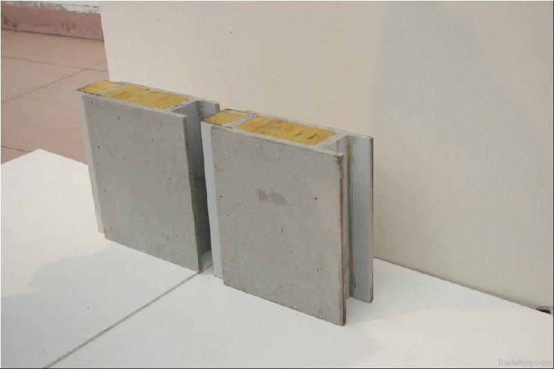 Magnesium Oxide Material Partition Wall Panel(with Rockwool)