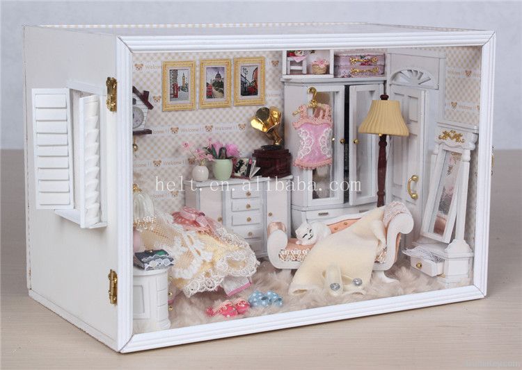 DIY doll house, Valentine's Day gifts hand-assembled model house