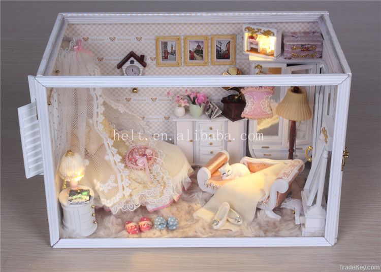 DIY doll house, Valentine's Day gifts hand-assembled model house