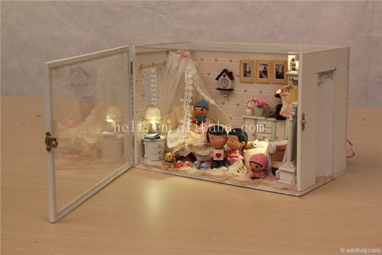 DIY doll house, Valentine's Day gifts hand-assembled model house