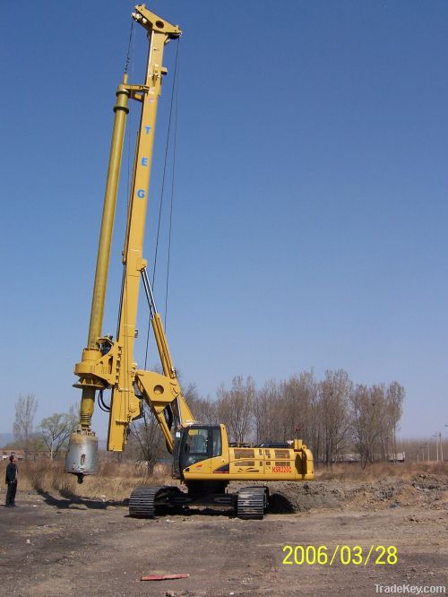 Rotary Drilling Machine Foundation Pile Equipment Original CAT TR220D Rigs