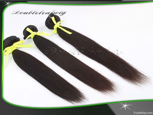 wholesale silk straight indan remy hair machine weft