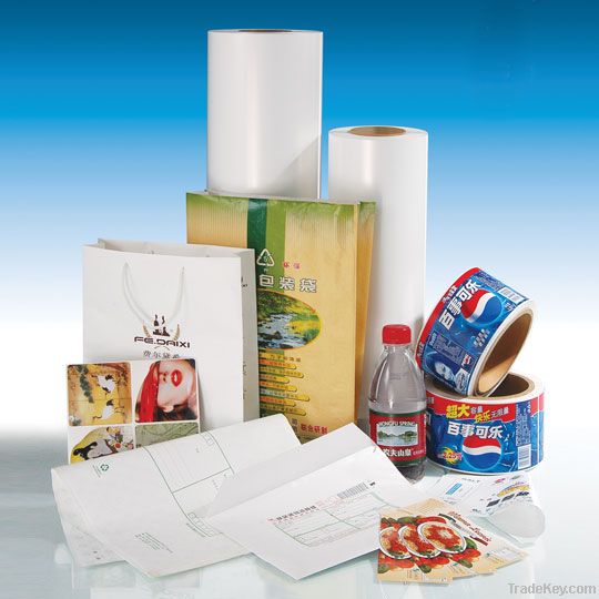 BOPP opaque white labeling film