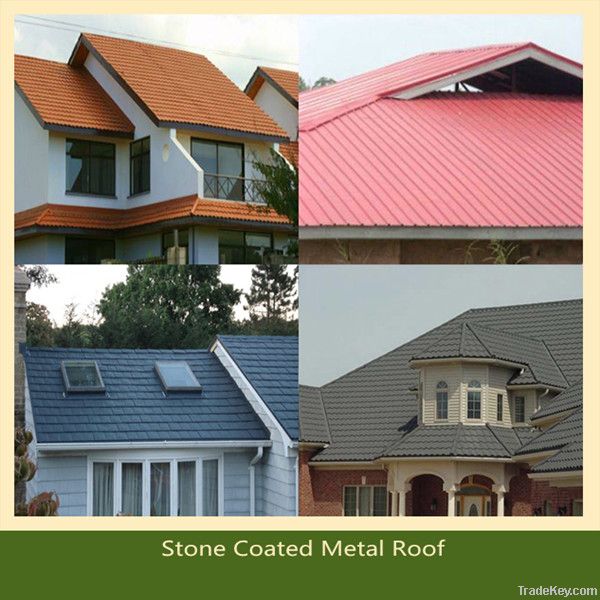 galvanized sheet stone coated metal roofing