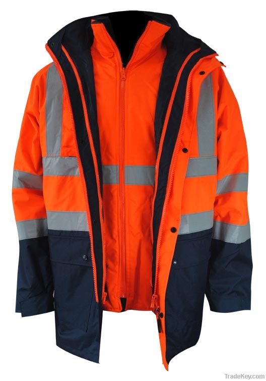 High Visibility Contrast 5 in 1 Jacket