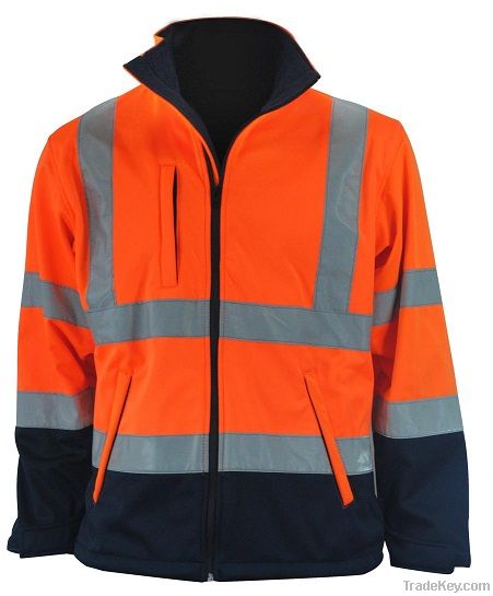 High Visibility Contrast Softshell Jacket