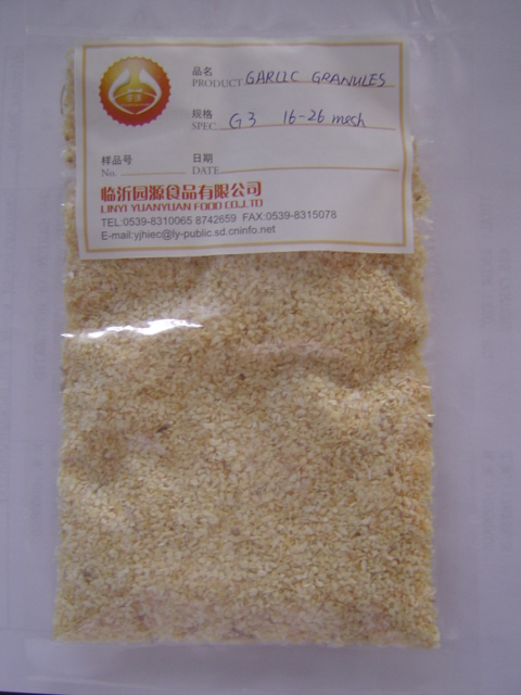 dehydrated garlic granule