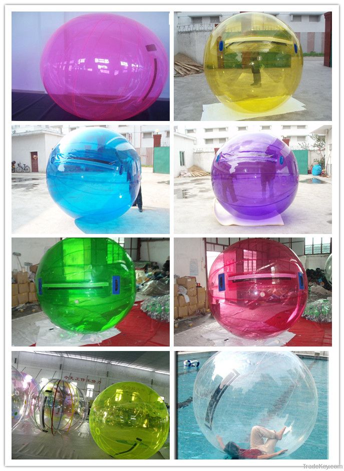 2013 hot sale transparent inflatable PVC water ball