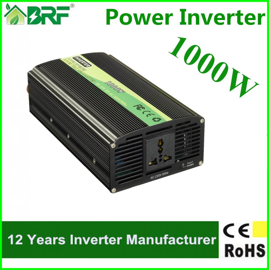 1000W Power inverter&amp;converter DC12V/24V/48V to AC220V/110V Modify sine wave inverter High frequency inverter Solar Power Inverter