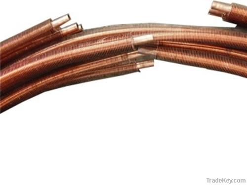 Copper finned tube