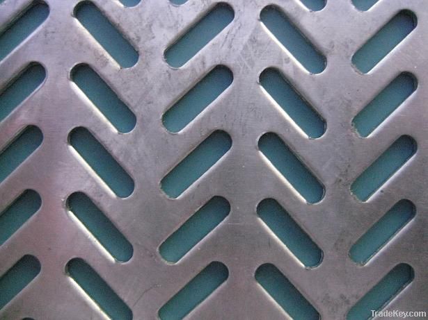 Long round hole perforated plate