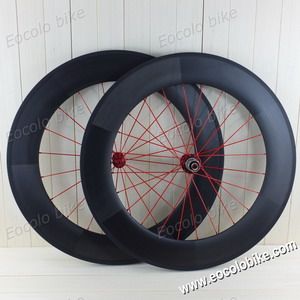 Clincher 88mm/ 20.5mm Wide 700C Carbon Road Bike WheelSet