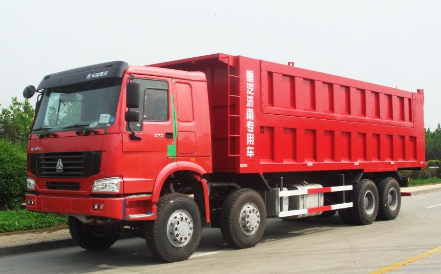 HOWO 8x4 12 wheels 40ton diesel tipper truck 375hp for sale
