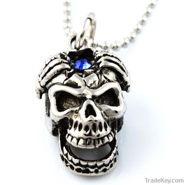 2012 New Style 316L Stainless Steel Biker&amp;Skull Pendant