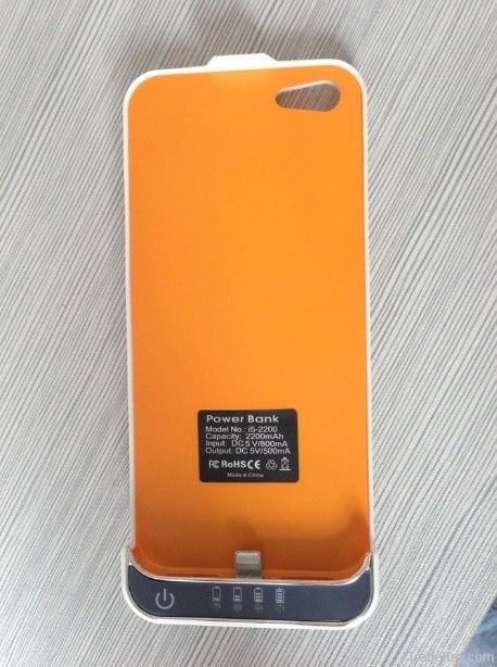 High quality 2200mah charger case for iphone5