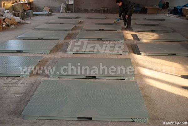 singel deck platform  floor scale