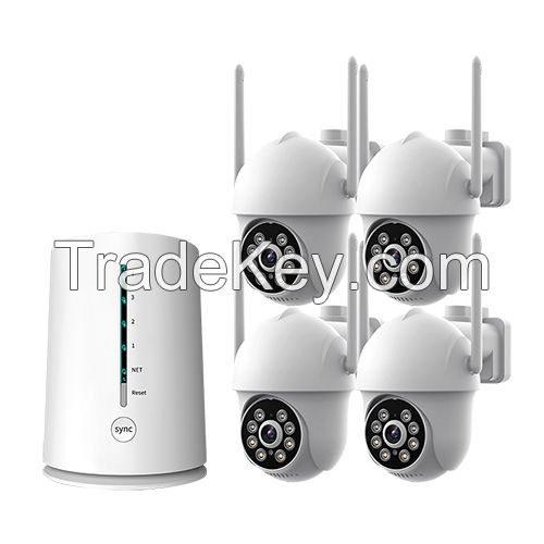 3MP Wi-Fi Pan Tilt Cameras and Base-station Security System