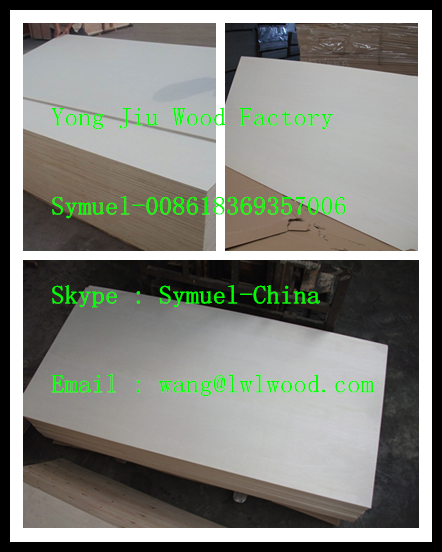 (2.5-30mm) bleaching poplar furniture grade LVB plywood sheet