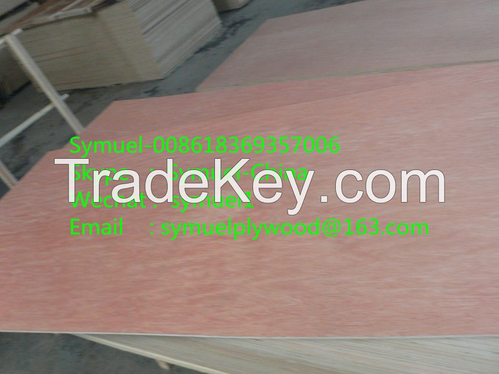 4.0 mm Hot Selling red hardwood commercial plywood sheet for Togo Market