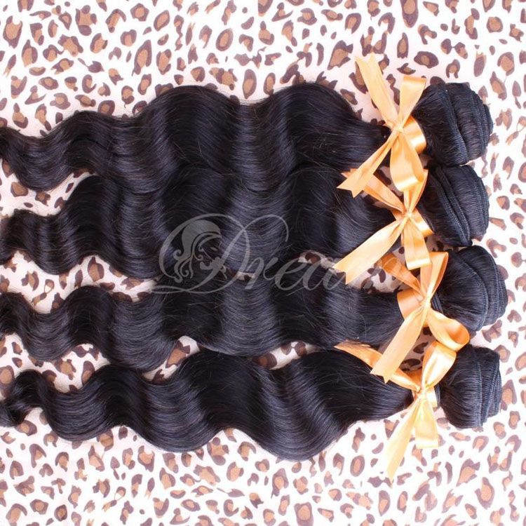 Brazilian Virgin Human Hair Weave Loose Wave Extension Hair 8inch -28 inch Stock Quality Good 100g/pc 