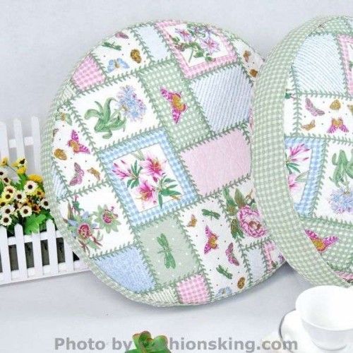 Green butterfly circular futon cushion