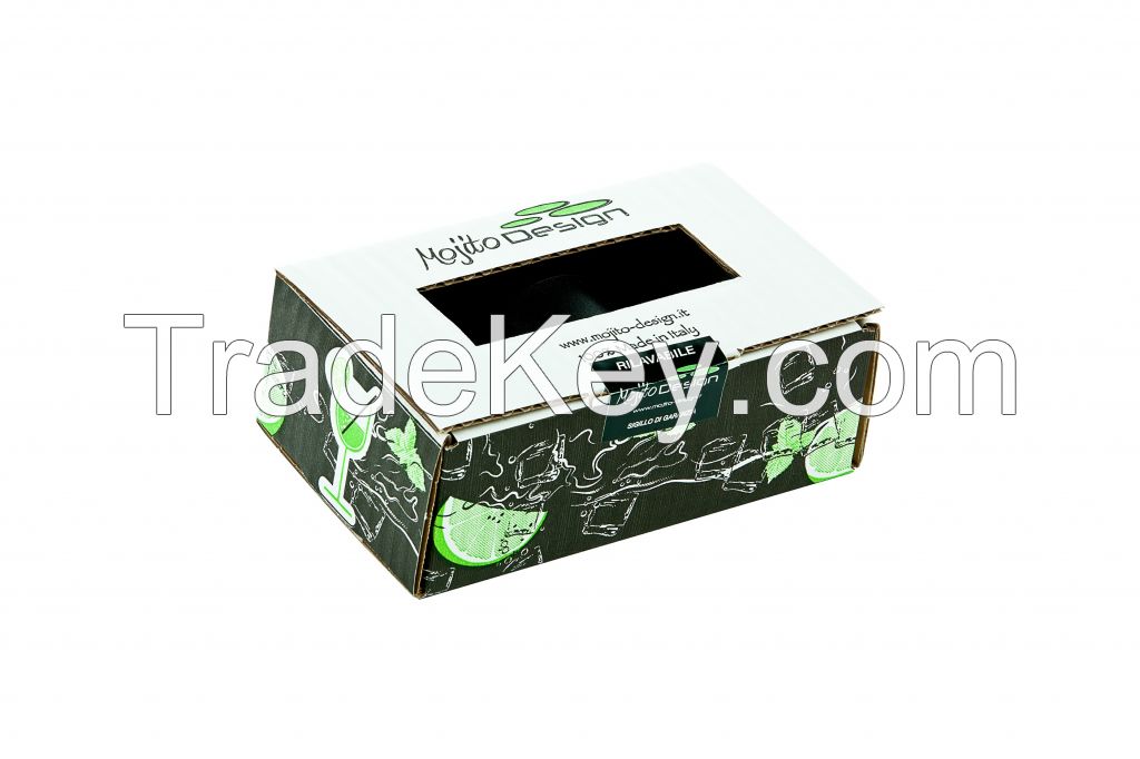 Mojito Design shot glass 6 pieces box 100% Made in Italy