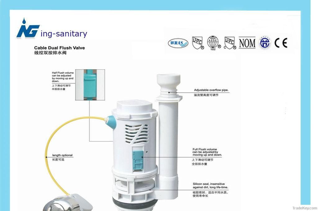 sanitary ware Cable Dual Flush Valve