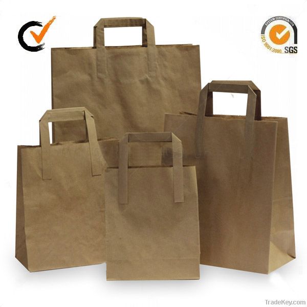 Wholesales Recycled Carrier Bags With Flat Handles