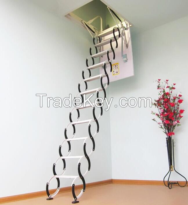 manual loft ladder attic stairs steel attic stairs