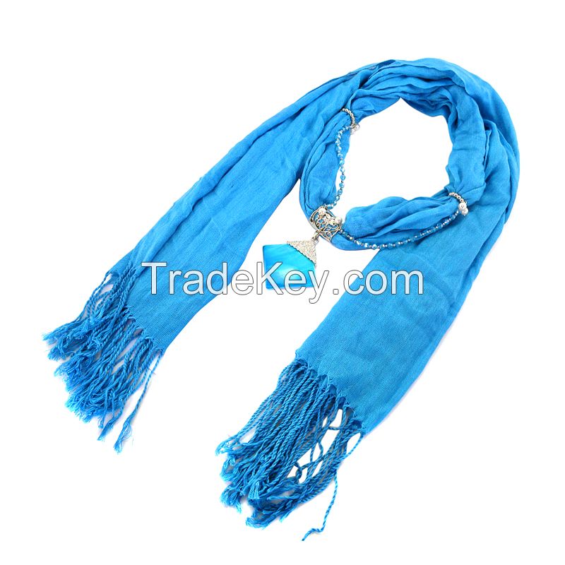 Stock Fashion Shell Pendant Scarf Jewellery