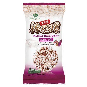 Puffed Rice Cake- Brown Job&#039;s Tear &amp;amp; Sweet Potato Flavor