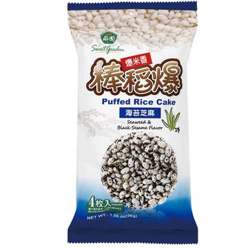 Puffed Rice Cake- Seaweed &amp;amp; Black Sesame Flavor