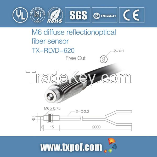 Sell Optical Fiber for Sensors M6 Diffuse Reflectional Optical Fiber