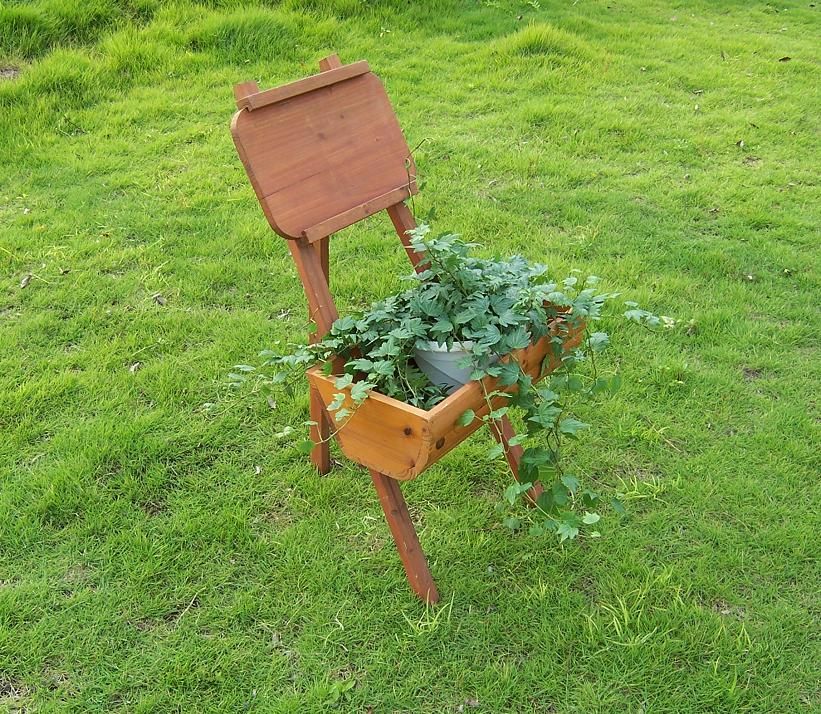 Folding Wooden Garden Flower Stand