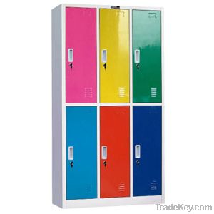 6 doors steel clothes wardrobe closet