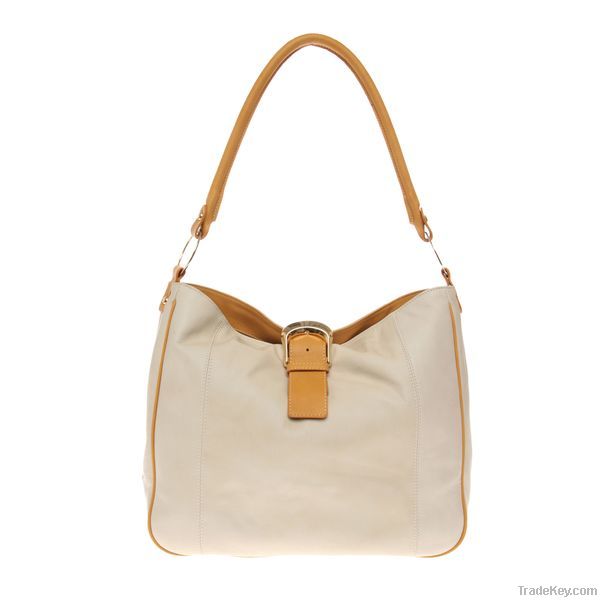 Tote Leather Bag- Nappa Beige