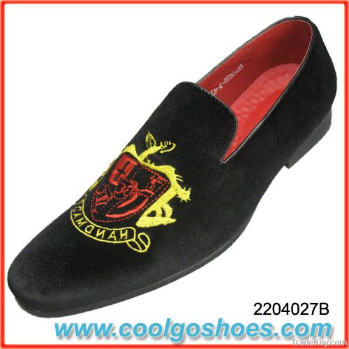 classical men velvet slippers manufacturer from china