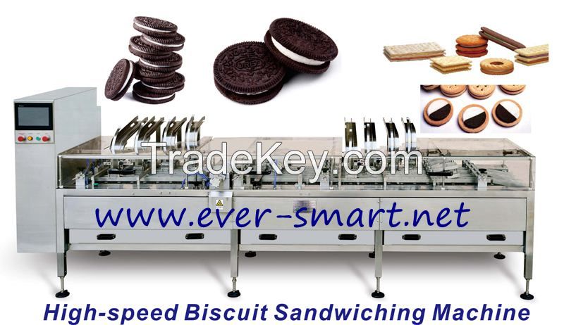 Four Row Biscuit Sandwiching Machine