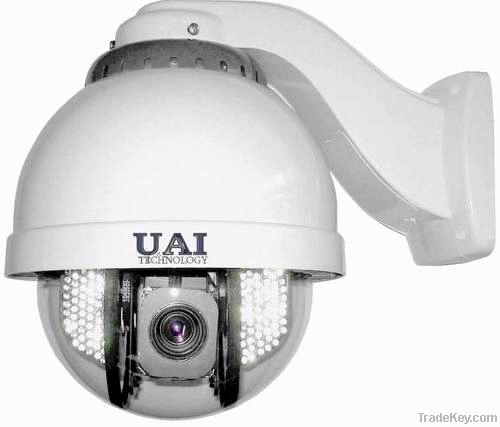 Variable speed IR PTZ dome camera