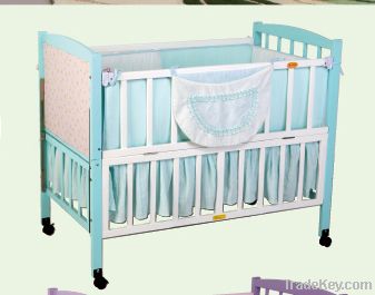 Happy Baby MC602 Pinewood Baby Crib Natural