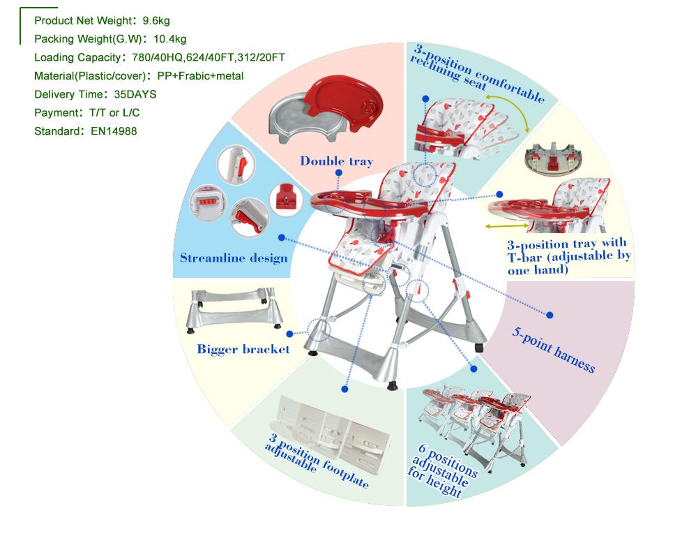 2013 new design baby highchair