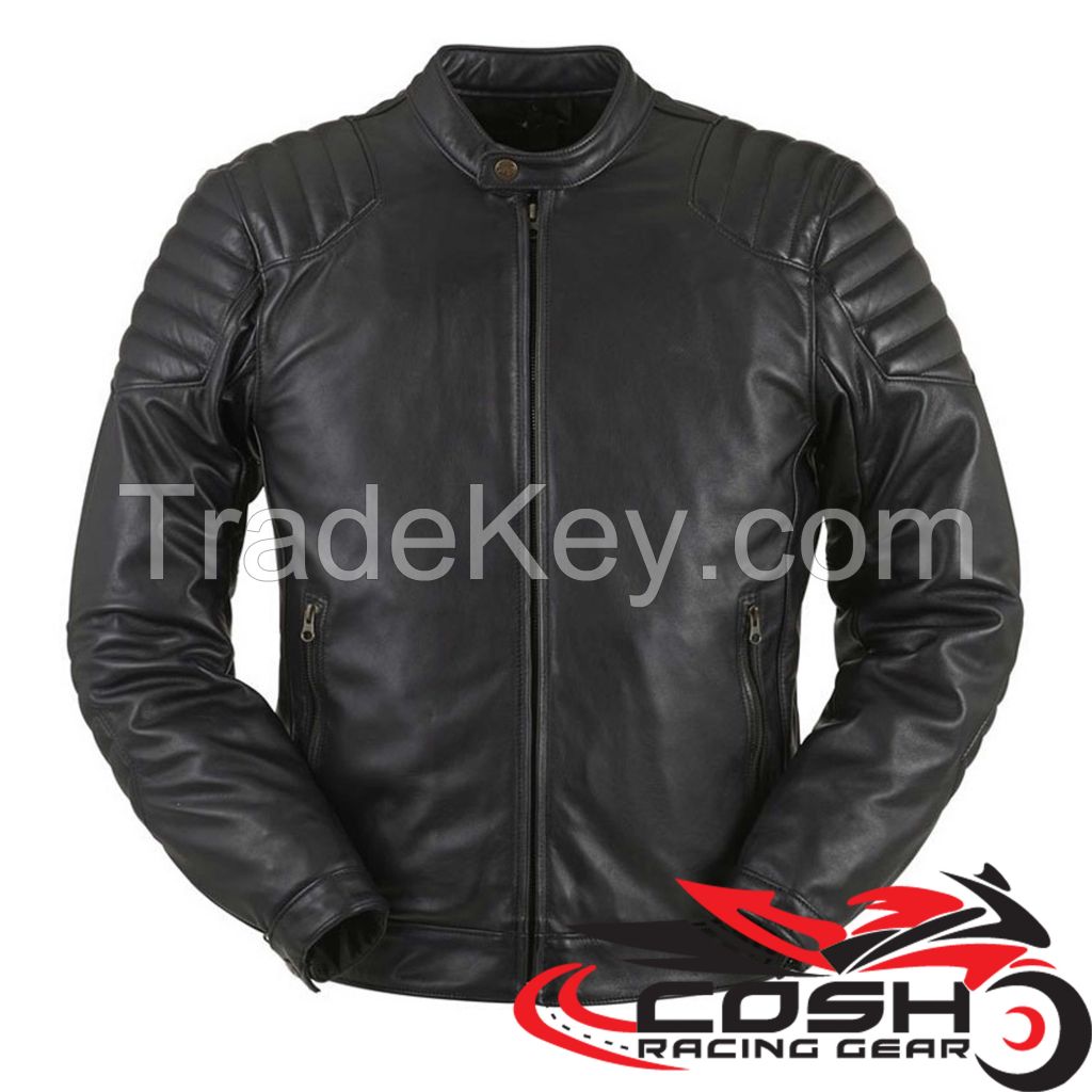 Motorcycle Custom Fashion Leather Riding Jacket