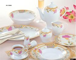 Round Shape Dinner Set with Gold Design(SK-PJ0045)