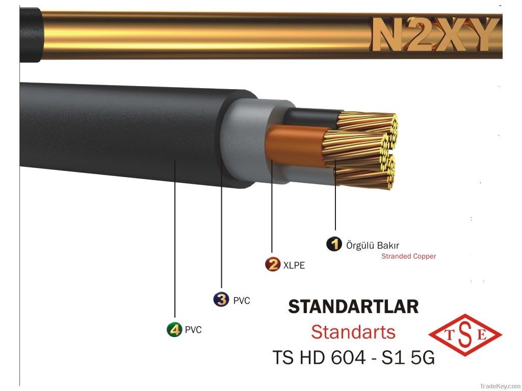 N2XY  ( RO2-V 9) MULTI CORE XLPE INSULATED PVC JACKET CABLE