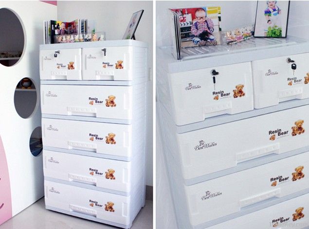 Plastic Filing Cabinet/Storage Cabinet