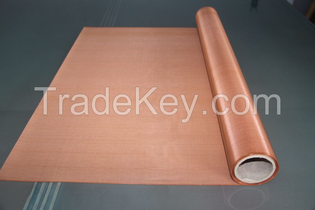 pure conductive copper mesh rf shielding material