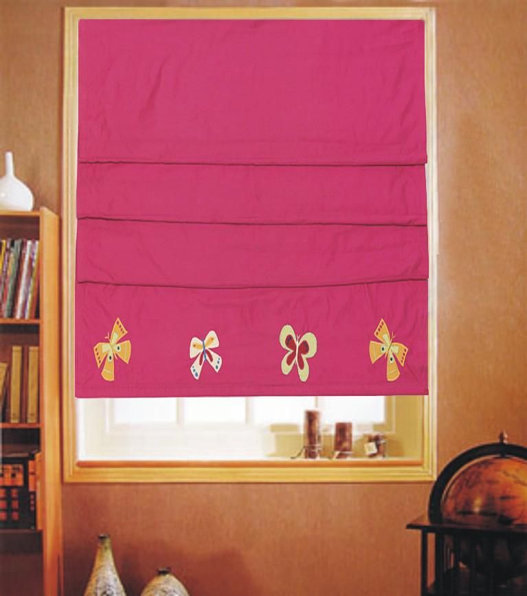 Designed Windows Roman Shades Blinds , Modern Scalloped Roller Blinds