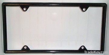 Classic Black Plastic License Plate Frame